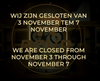 Herfst sluiting! - Autumn closure!