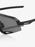 Lunettes de vélo 100% Slendale - Matte Black - Smoke Lens chez ROVR Bikes Dendermonde