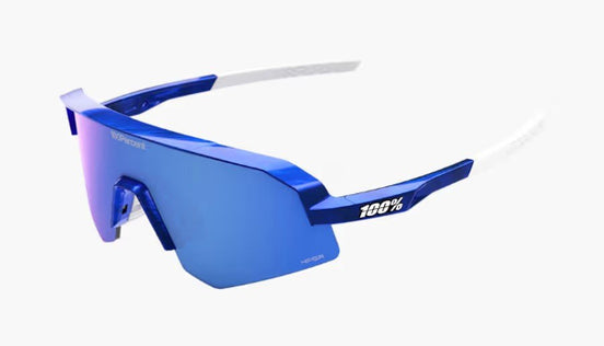 100% Slendale SL - Red Bull Bora Hansgrohe - Gloss Blue fietsbril bij ROVR Bikes Dendermonde
