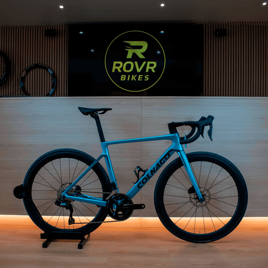 Colnago V4 VDLB Blue racefiets bij ROVR Bikes Dendermonde