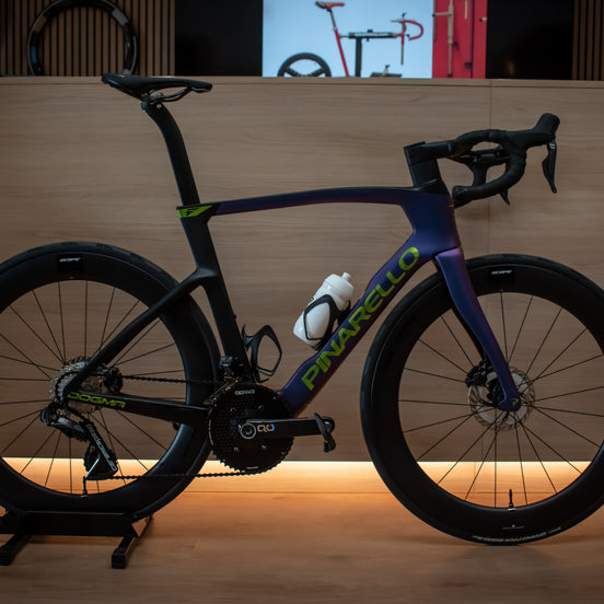 Pinarello Dogma F Cobalt Phantom road bike at ROVR Bikes Dendermonde