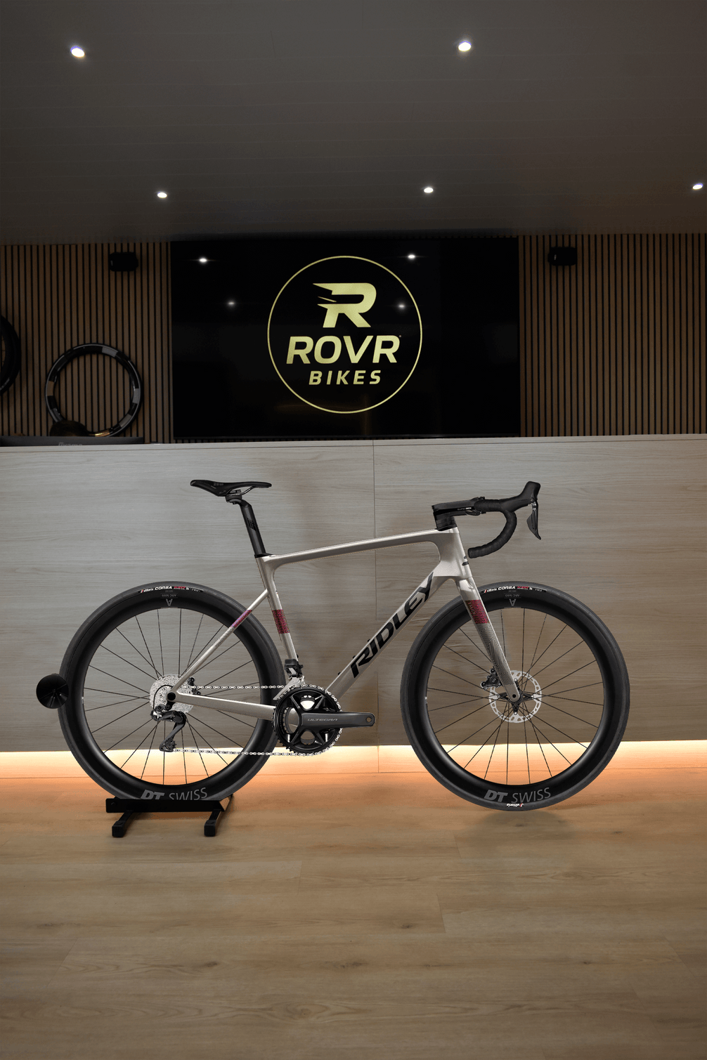 Ridley Falcn Autumn Grey/Black/Purple 7 at ROVR Bikes Dendermonde