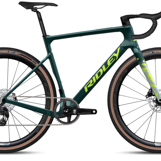 Ridley Astr Storm Green Metallic 2026 gravelbike bij ROVR Bikes Dendermonde
