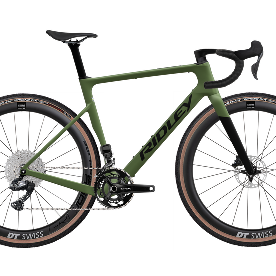 Ridley Astr RS Crocodile Green 2026 demo gravelbike bij ROVR Bikes Dendermonde