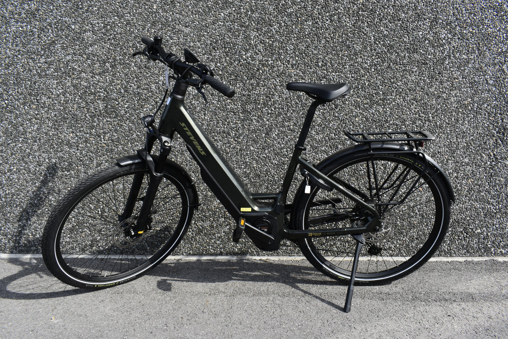 Stevens e-triton 7.7.1 deep green 2 chez ROVR Bikes Dendermonde