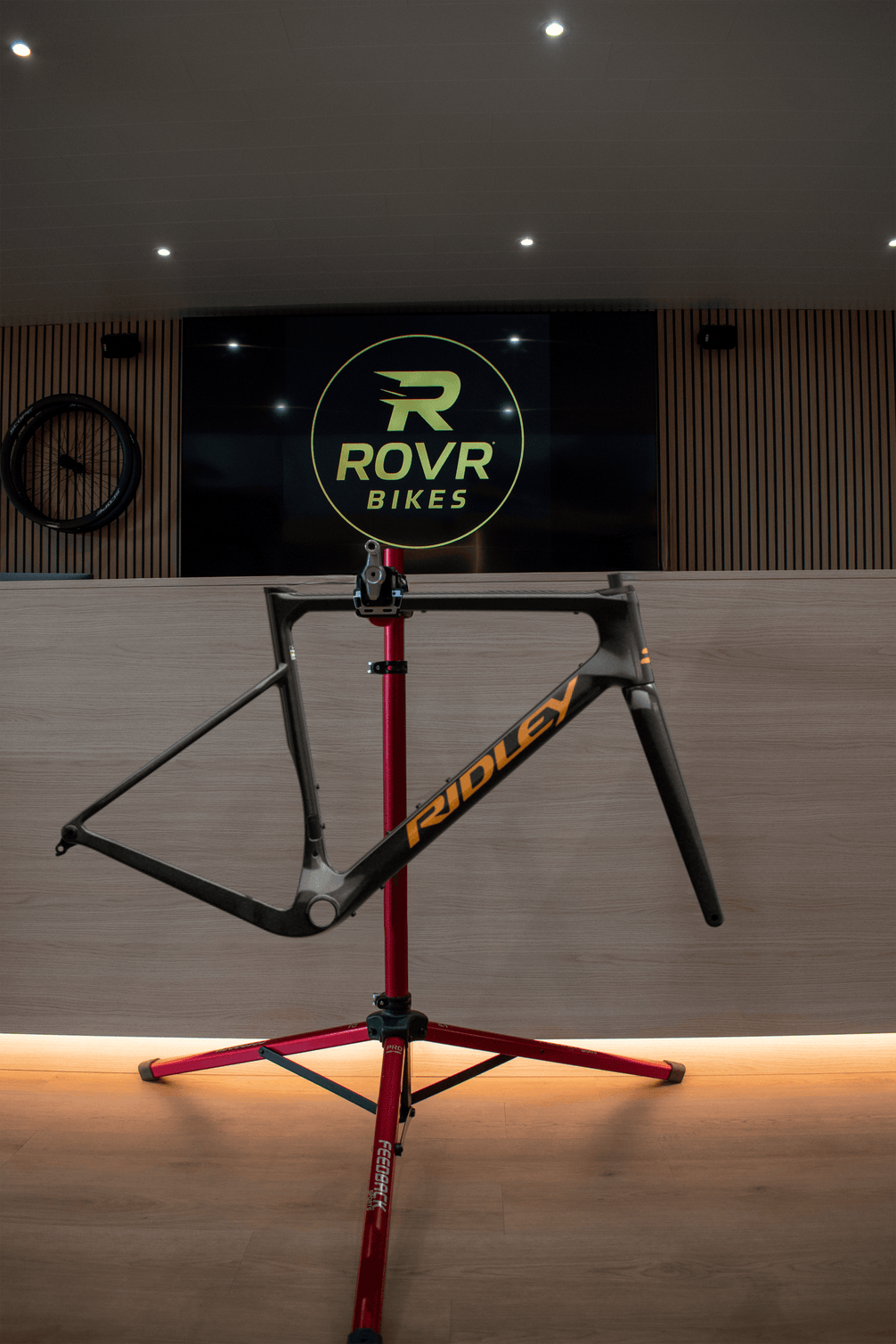 Kit cadre Ridley Astr Black Metallic/Bronze Gold chez ROVR Bikes Dendermonde