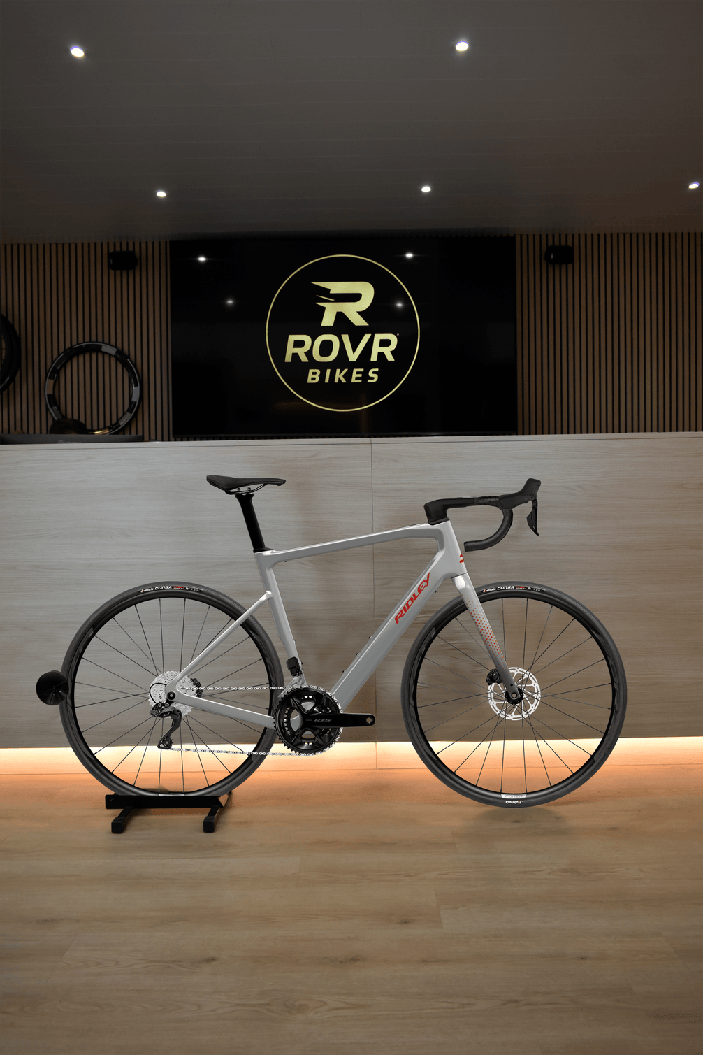 Ridley E-Grifn Battleship Grey chez ROVR Bikes Dendermonde