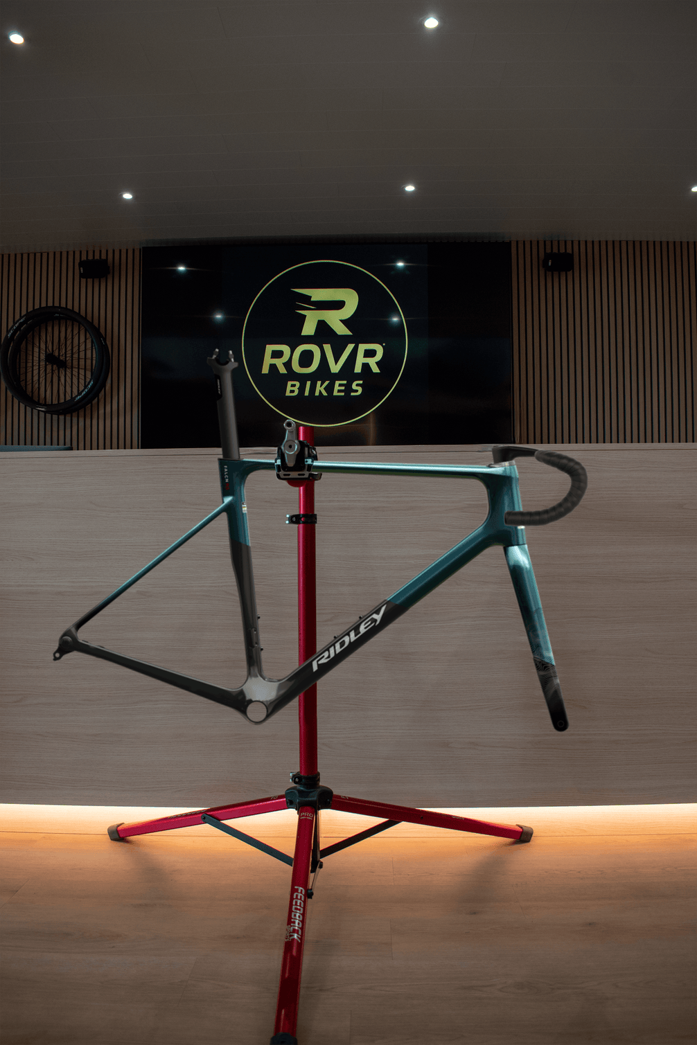 Ridley Falcn RS UD Carbon/Peacock Green chez ROVR Bikes Dendermonde