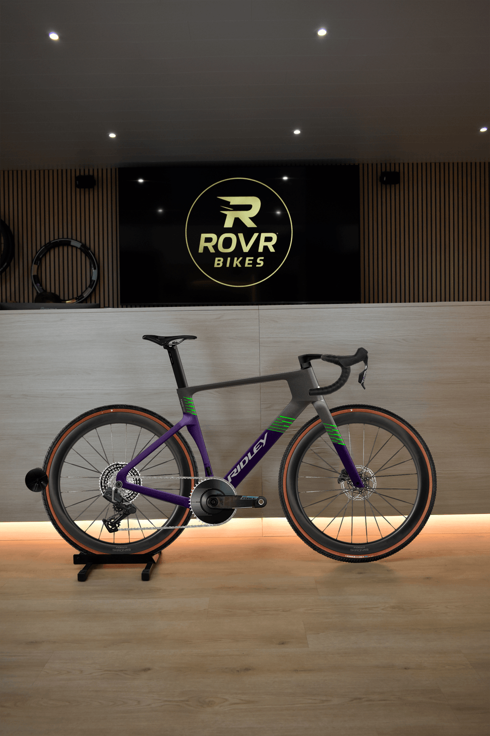Ridley Kanzo Fast 2.0 Grey/Purple/Green 3 chez ROVR Bikes Dendermonde
