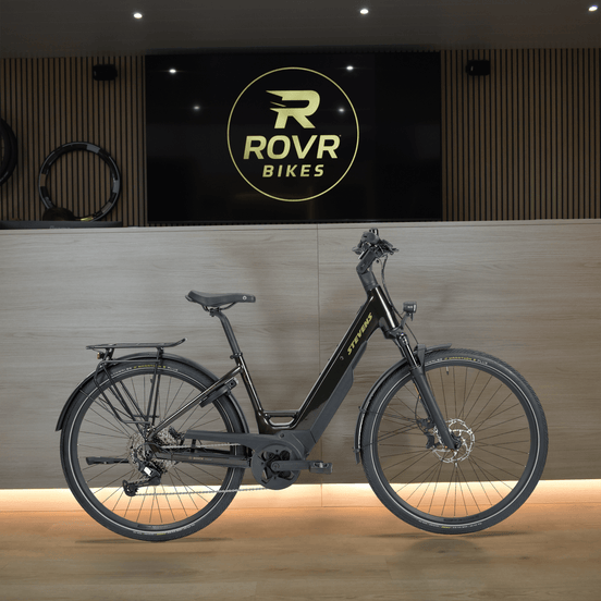 Stevens e-triton 7.7.1 deep green bij ROVR Bikes Dendermonde